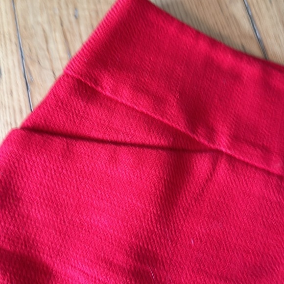 Ann Taylor Loft lined red skirt with side zipper - Picture 2 of 5